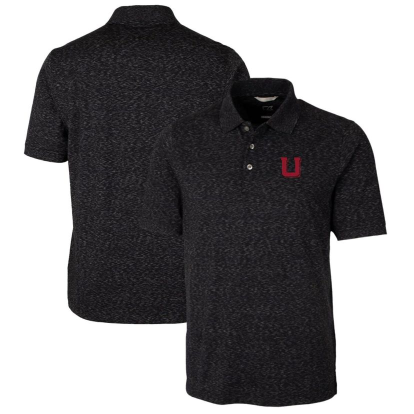 NCAA Utah Utes Advantage Space Dye Tri-Blend Polo