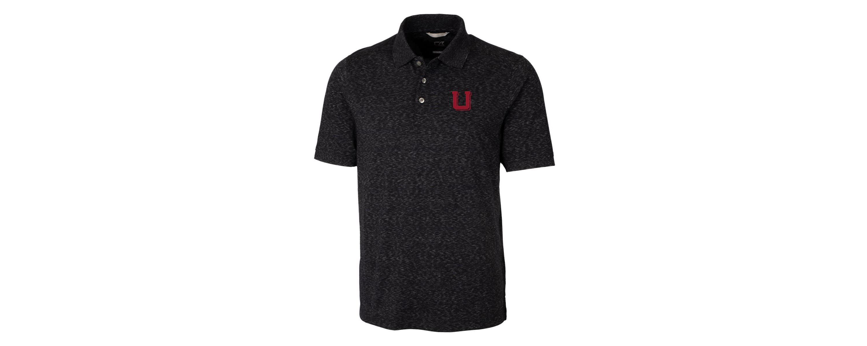 NCAA Utah Utes Advantage Space Dye Tri-Blend Polo