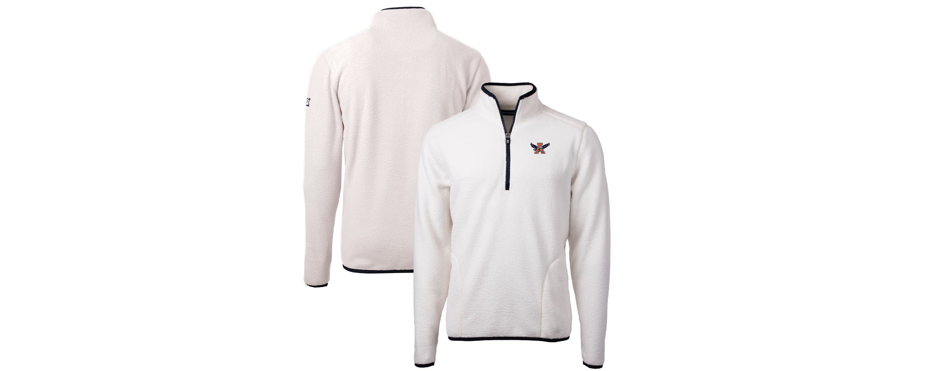 NCAA Auburn Tigers Vault Cascade Eco Sherpa Fleece Quarter-Zip Pullover Jacket