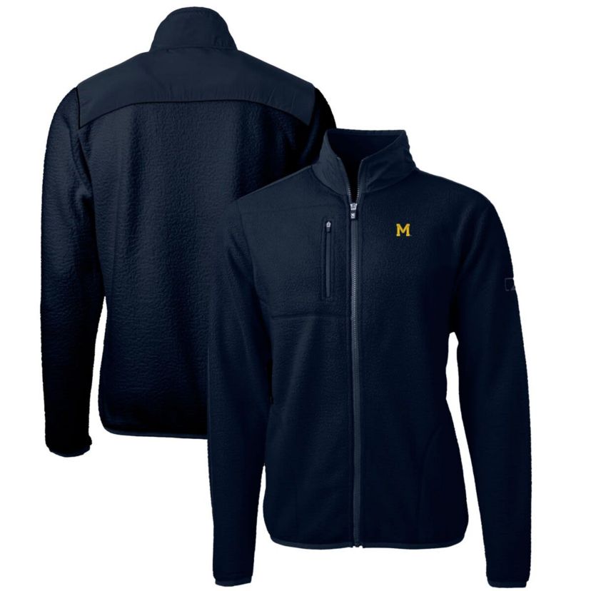 NCAA Michigan Wolverines Cascade Eco Sherpa Fleece Full-Zip Jacket