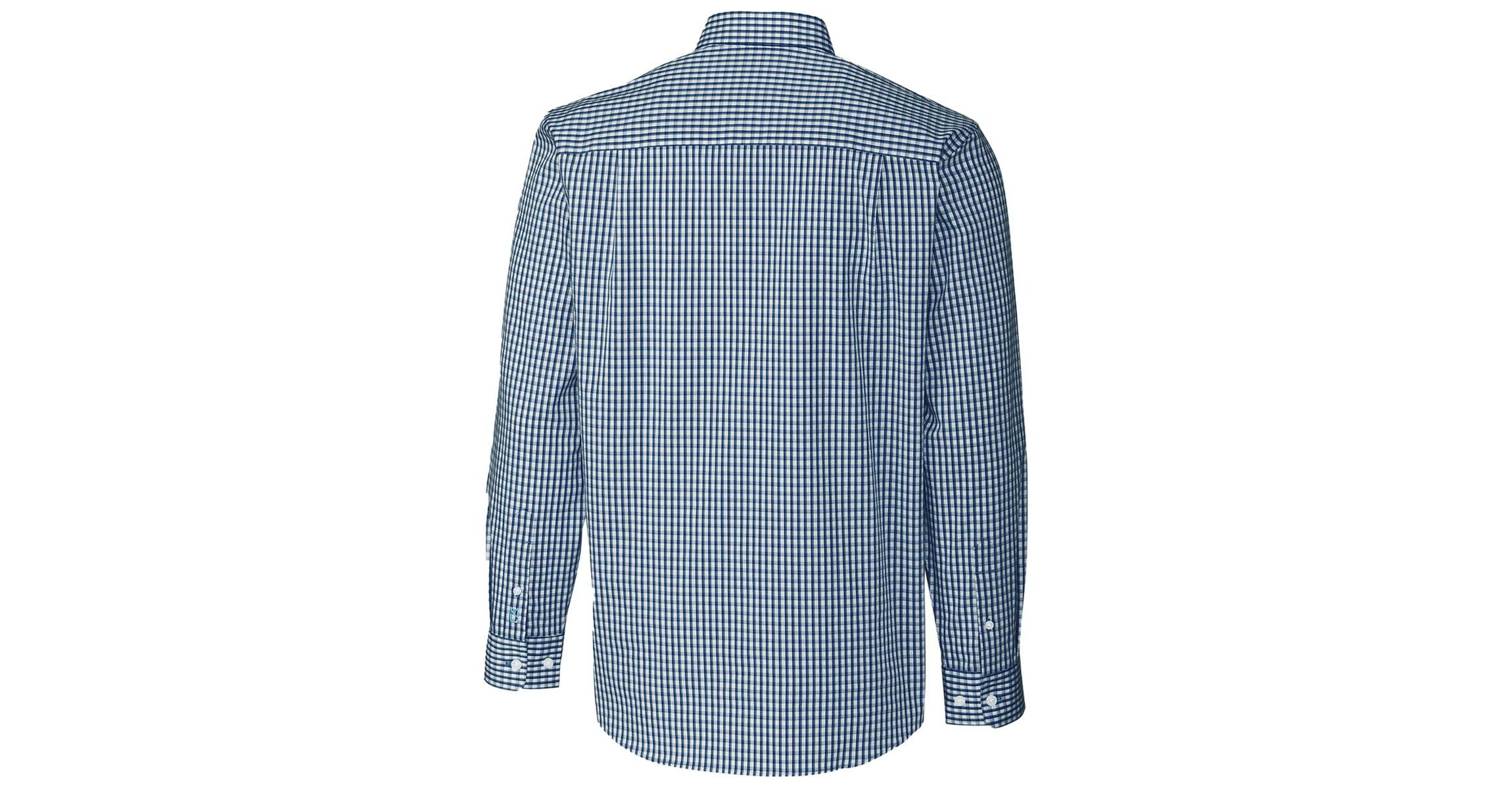 NCAA Auburn Tigers Easy Care Stretch Gingham Long Sleeve Button-Down Shirt