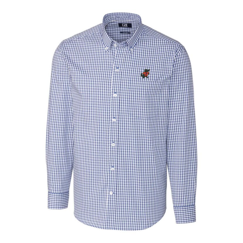 NCAA Florida Gators Easy Care Stretch Gingham Long Sleeve Button-Down Shirt