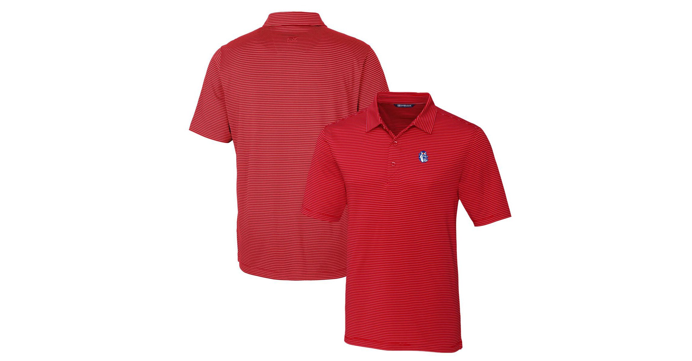 NCAA Fresno State Bulldogs Forge Pencil Stripe Stretch Polo