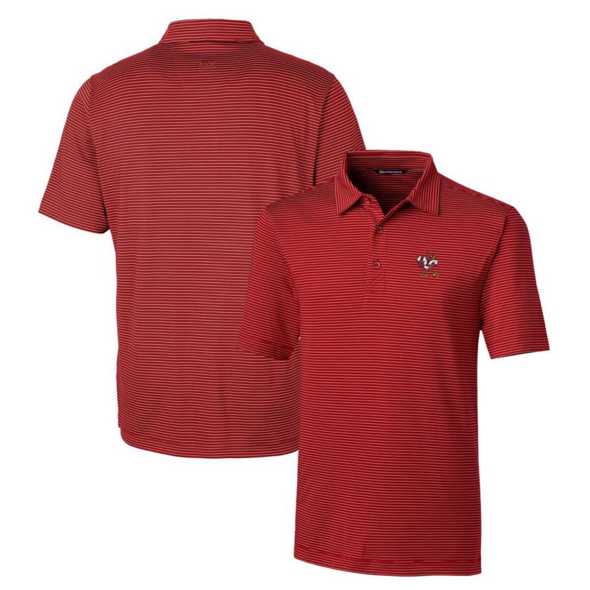 NCAA Louisville Cardinals Forge Pencil Stripe Stretch Polo