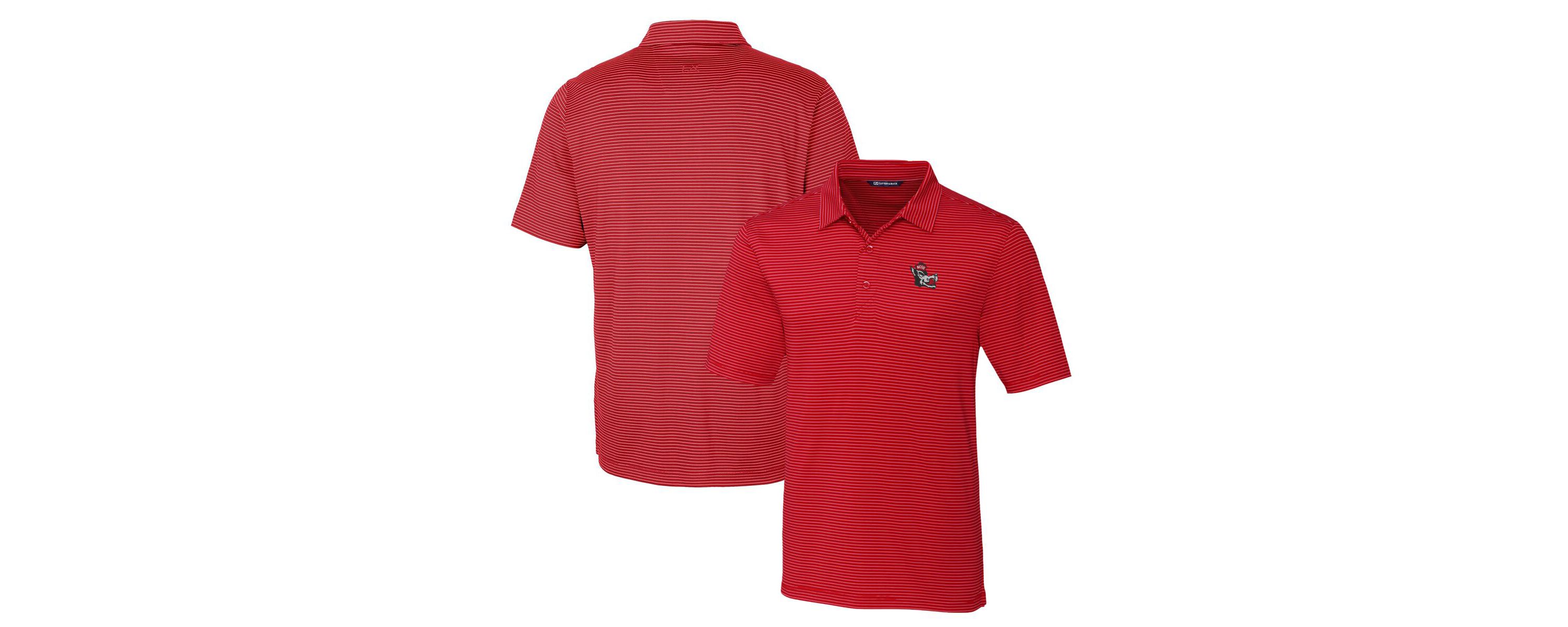 NCAA NC State Wolfpack Forge Pencil Stripe Stretch Polo