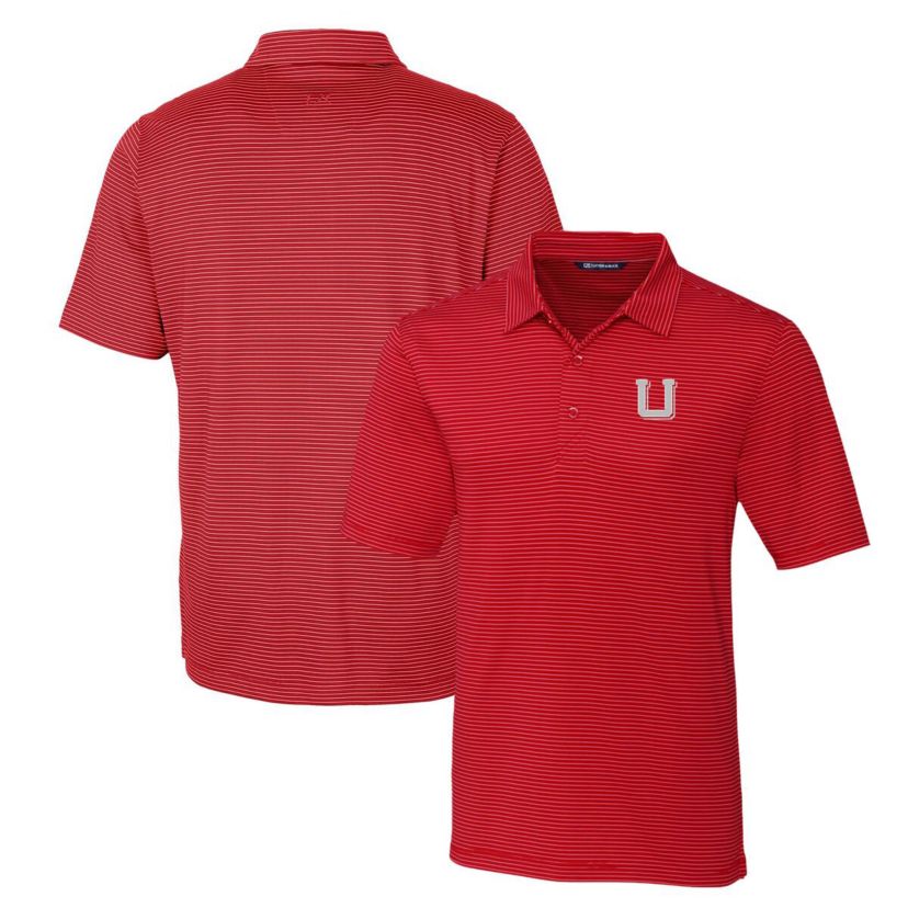 NCAA Utah Utes Forge Pencil Stripe Stretch Polo
