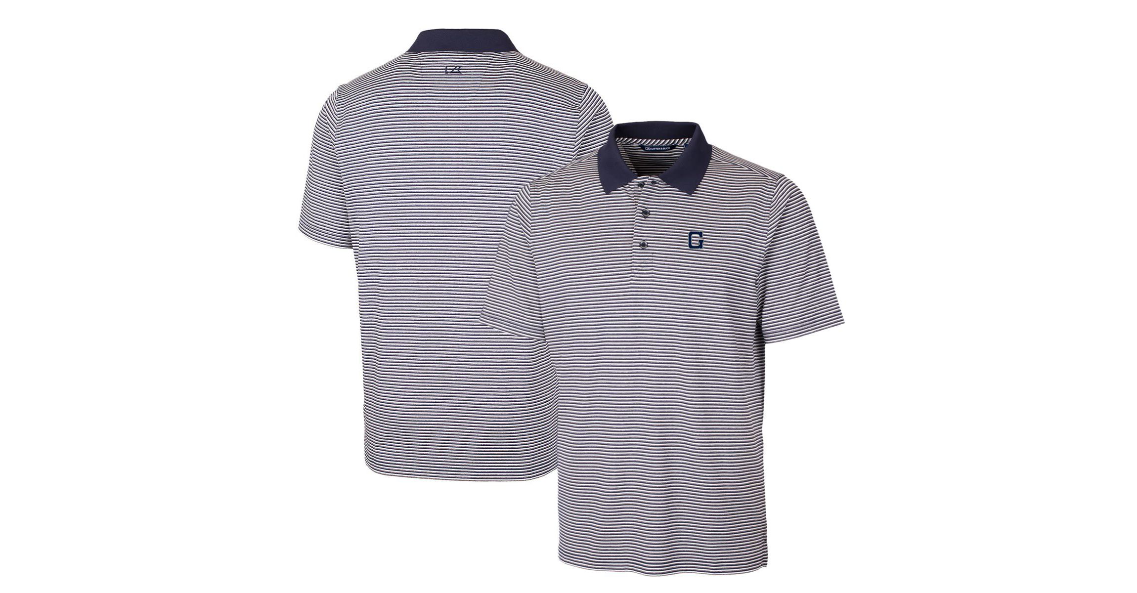 NCAA Georgetown Hoyas Forge Tonal Stripe Stretch Polo