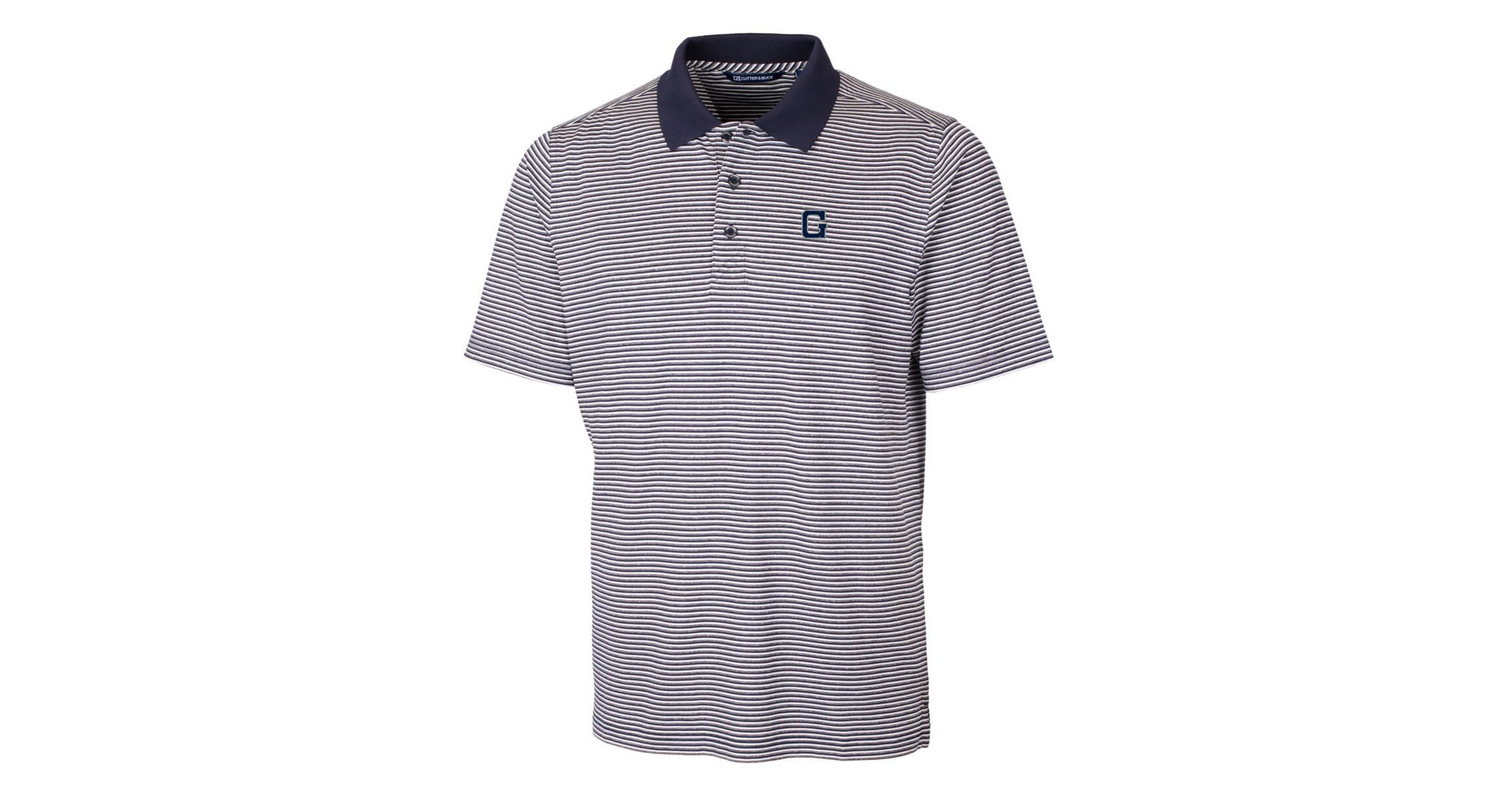 NCAA Georgetown Hoyas Forge Tonal Stripe Stretch Polo