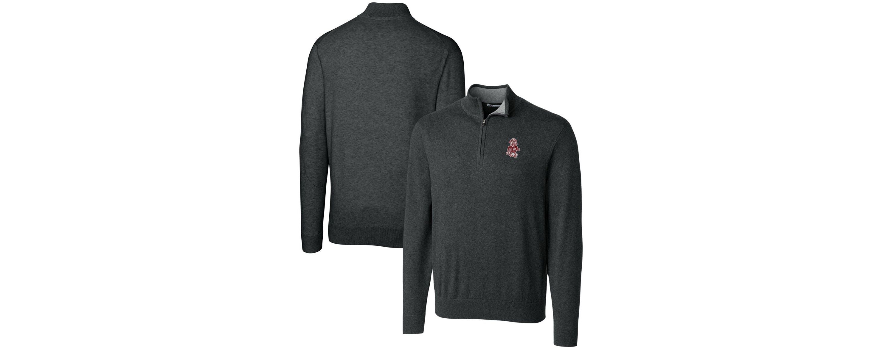 NCAA Washington State Cougars Lakemont Quarter-Zip Pullover Sweater