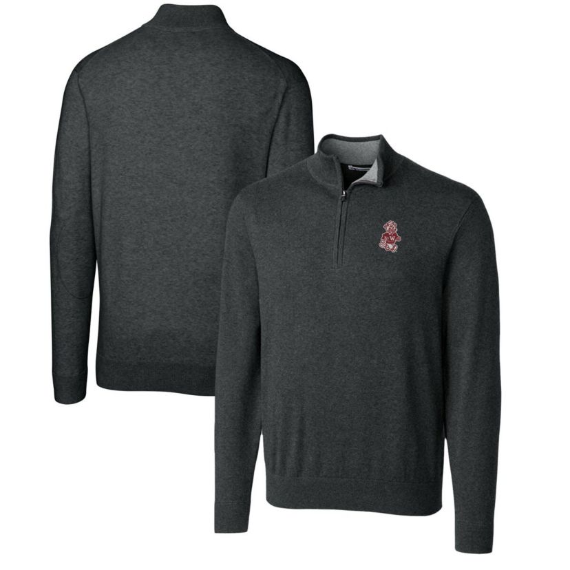 NCAA Washington State Cougars Lakemont Quarter-Zip Pullover Sweater