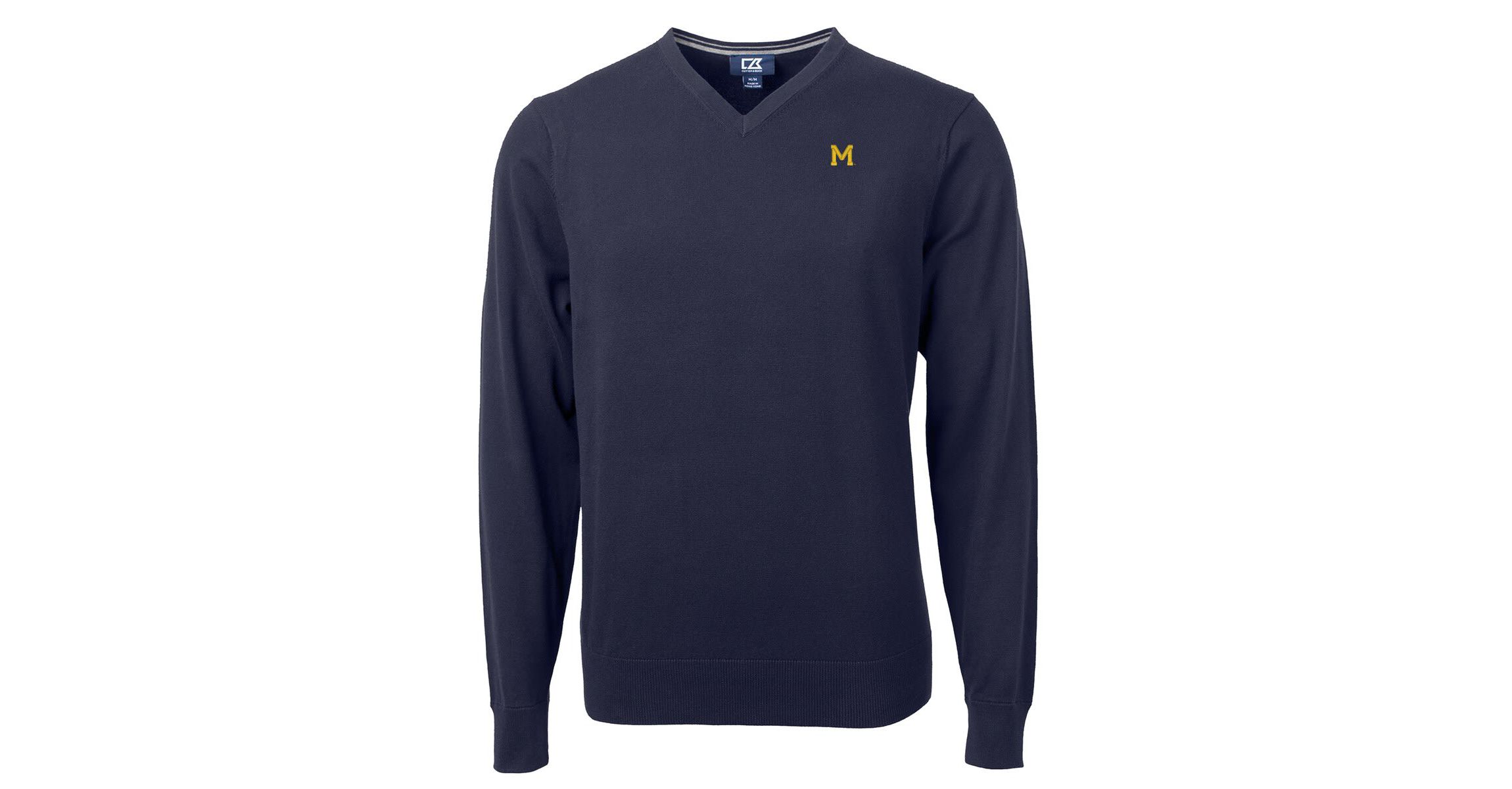 NCAA Michigan Wolverines Lakemont Tri-Blend V-Neck Pullover Sweater