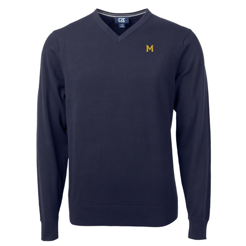 NCAA Michigan Wolverines Lakemont Tri-Blend V-Neck Pullover Sweater