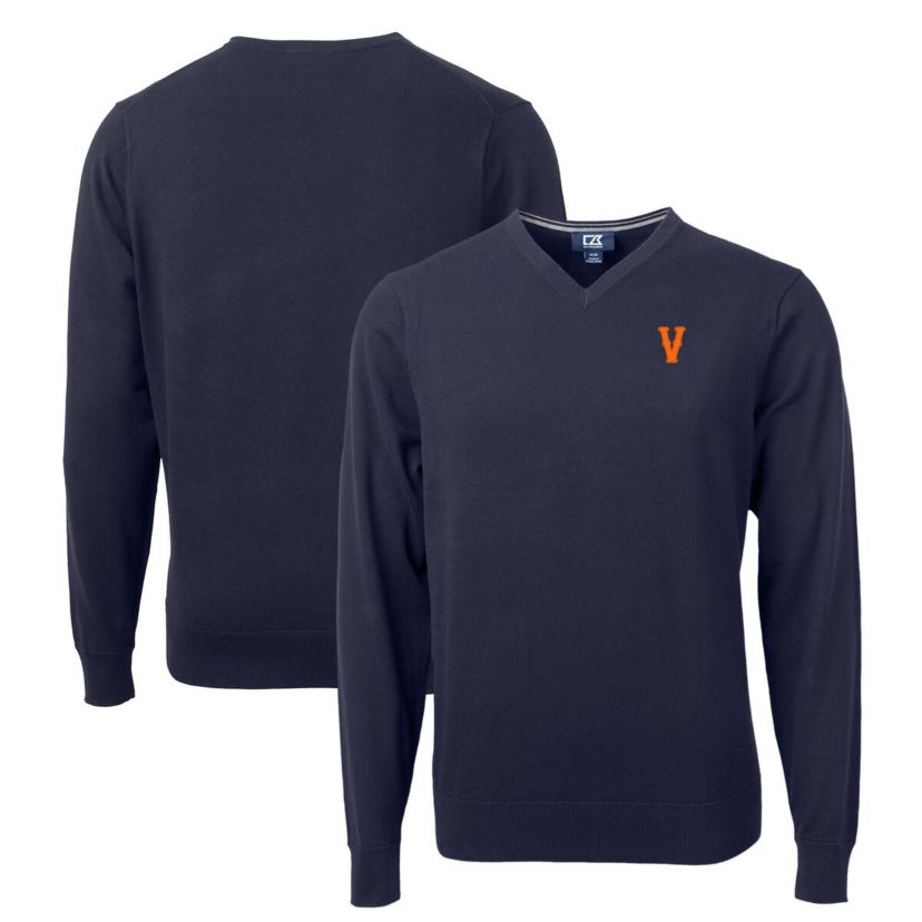 NCAA Virginia Cavaliers Vintage Lakemont Tri-Blend V-Neck Pullover Sweater