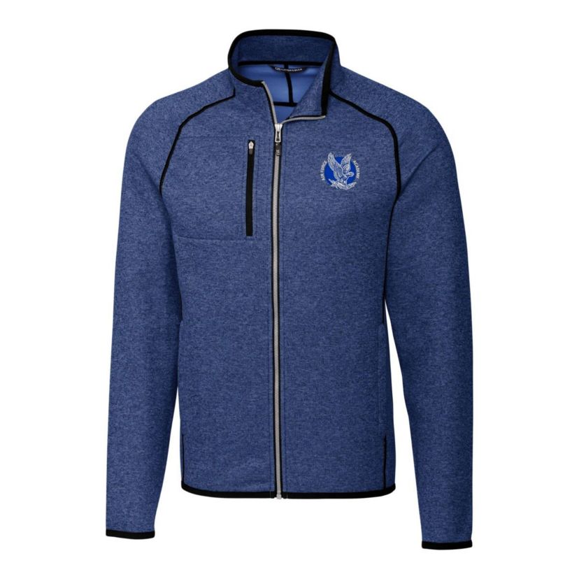 NCAA Heather Air Force Falcons Mainsail Sweater-Knit Full-Zip Jacket