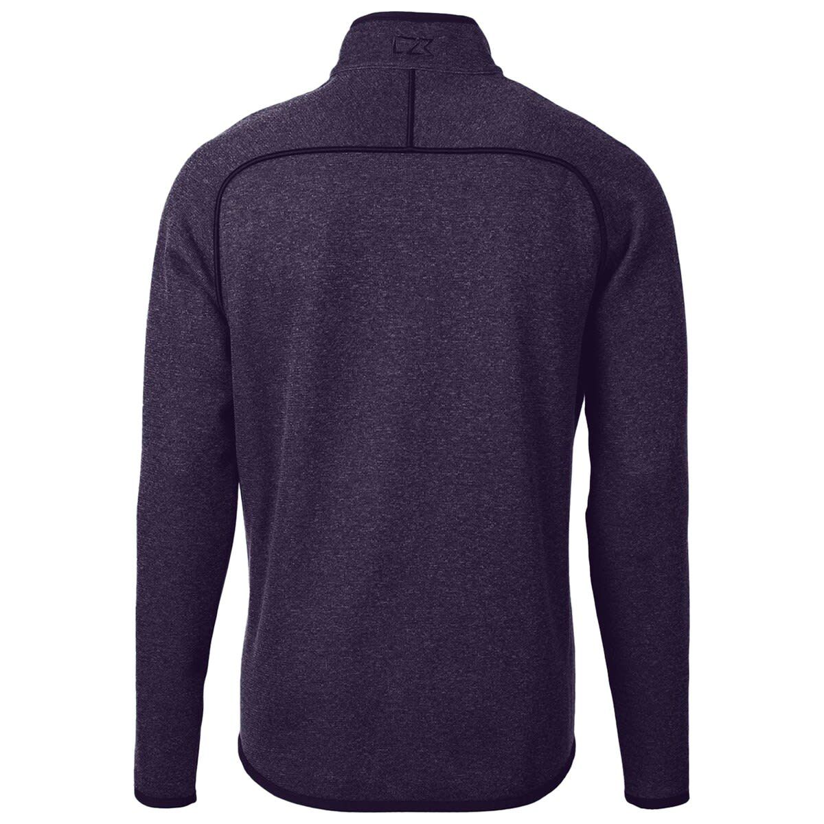 East Carolina Pirates NCAA Heather ECU Pirates Mainsail Sweater-Knit Full-Zip Jacket