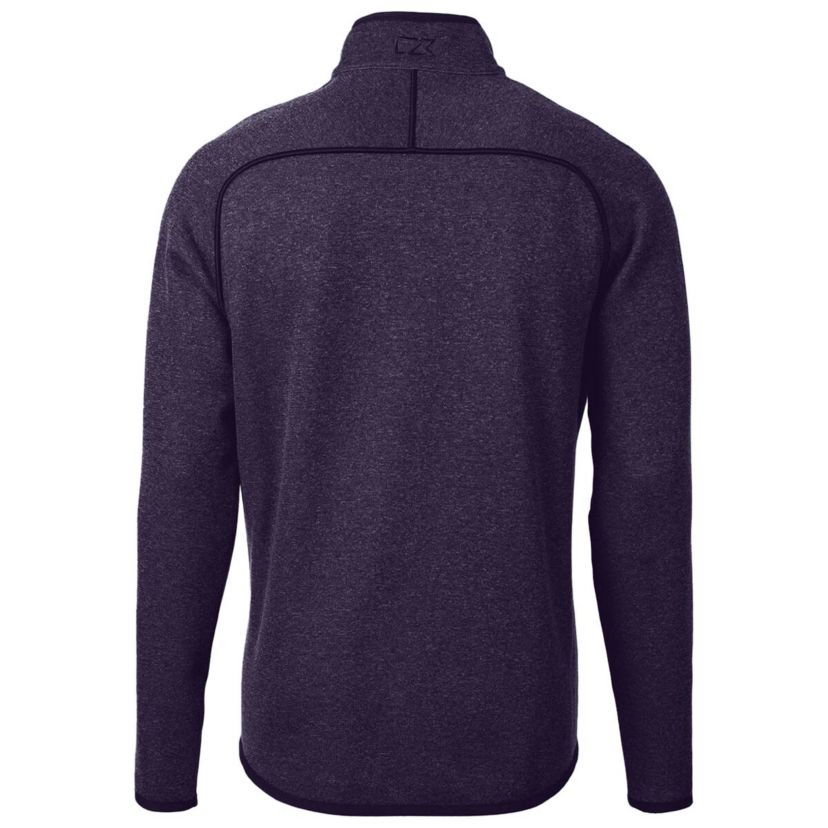 East Carolina Pirates NCAA Heather ECU Pirates Mainsail Sweater-Knit Full-Zip Jacket