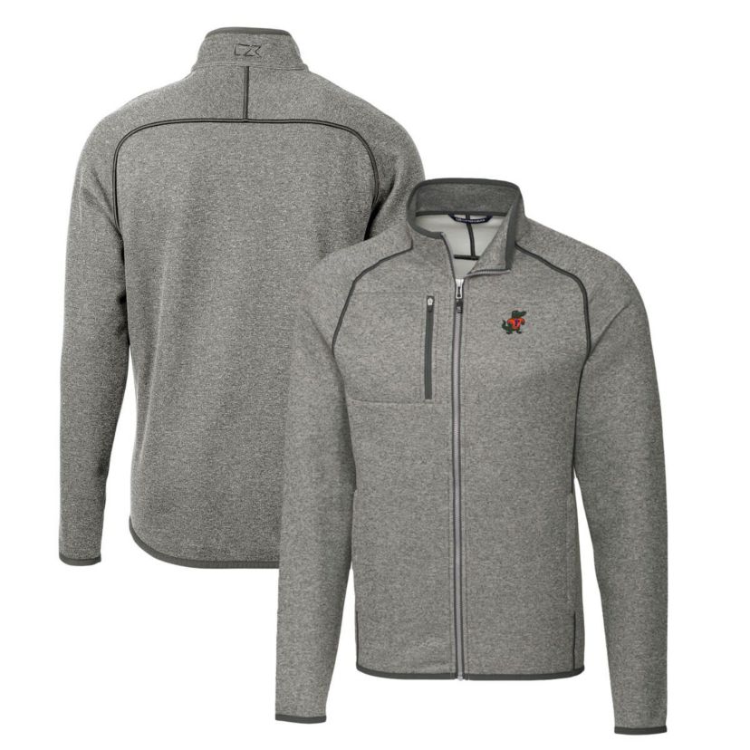 NCAA Heather Florida Gators Mainsail Sweater-Knit Full-Zip Jacket