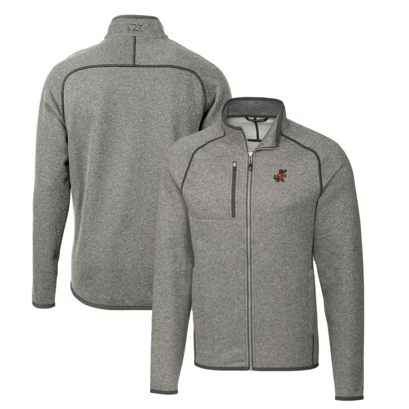 NCAA Heather Florida Gators Mainsail Sweater-Knit Full-Zip Jacket