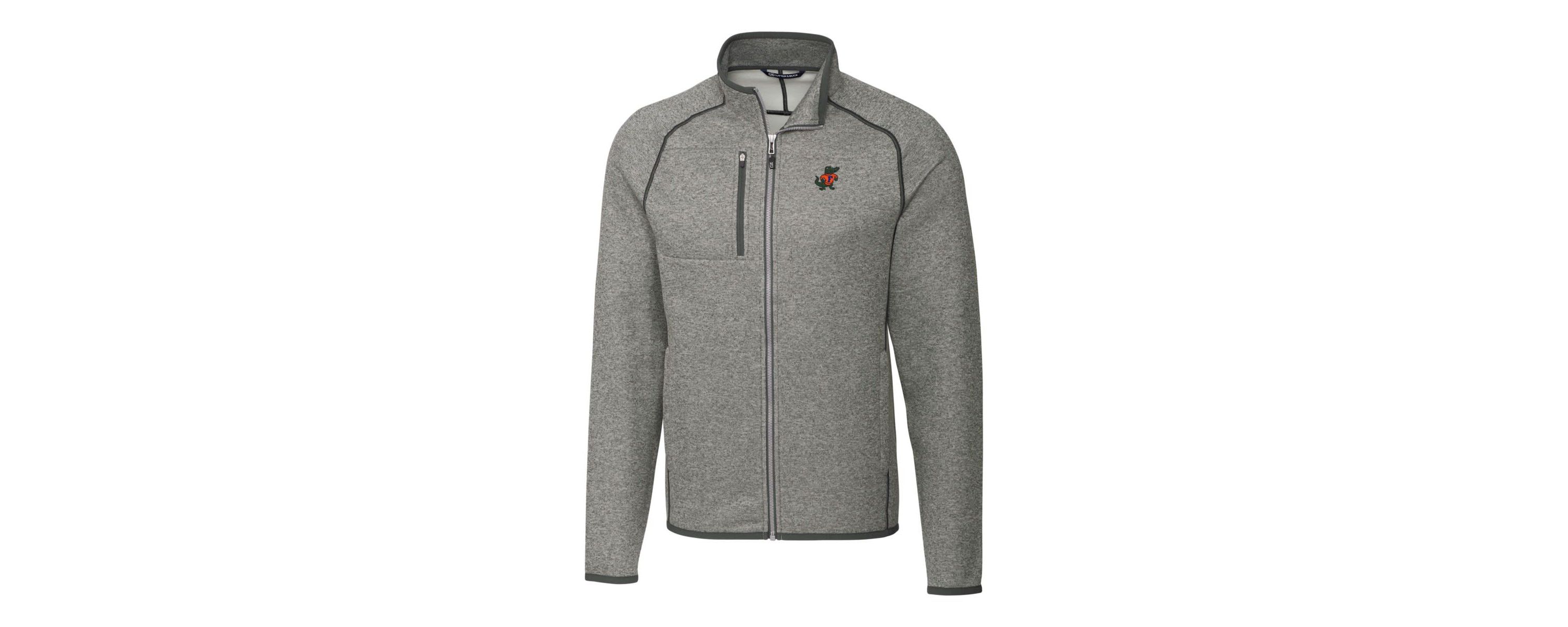 NCAA Heather Florida Gators Mainsail Sweater-Knit Full-Zip Jacket