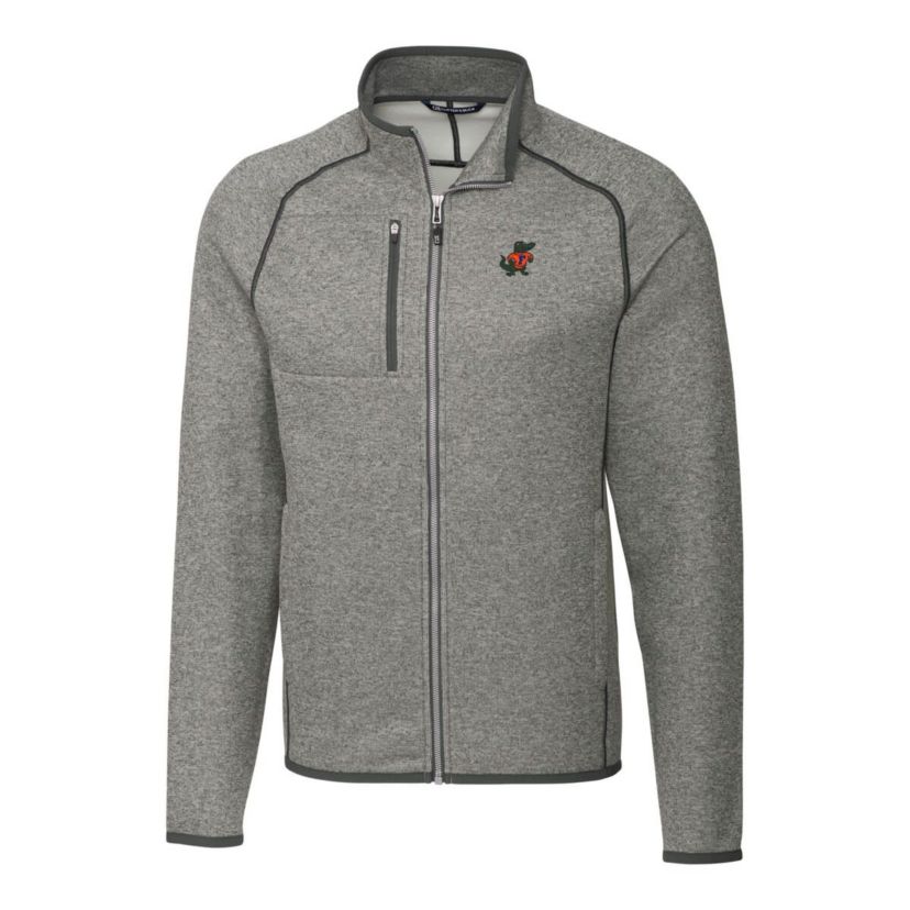 NCAA Heather Florida Gators Mainsail Sweater-Knit Full-Zip Jacket