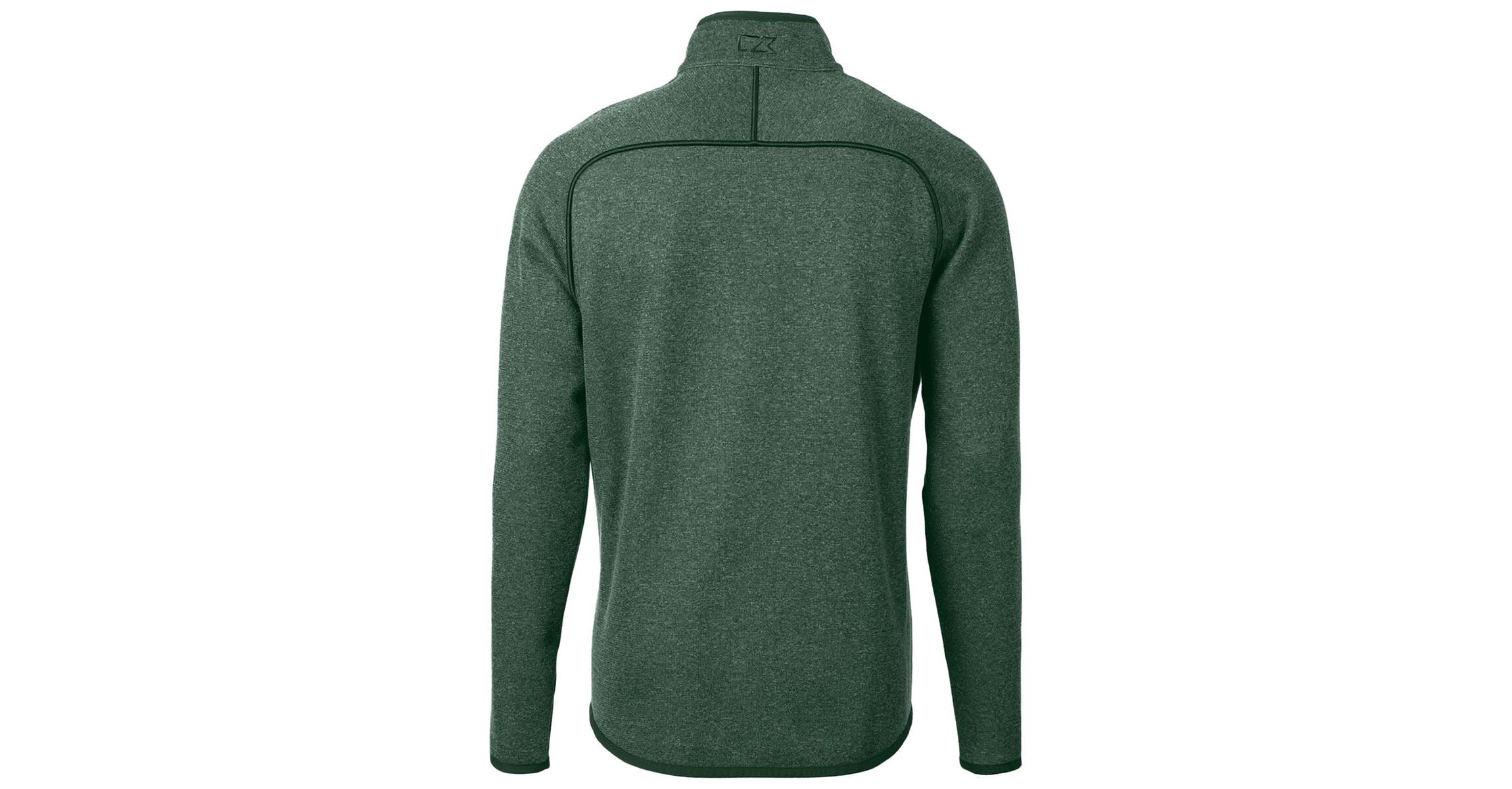 Tulane Green Wave NCAA Heather Tulane Wave Mainsail Sweater-Knit Full-Zip Jacket