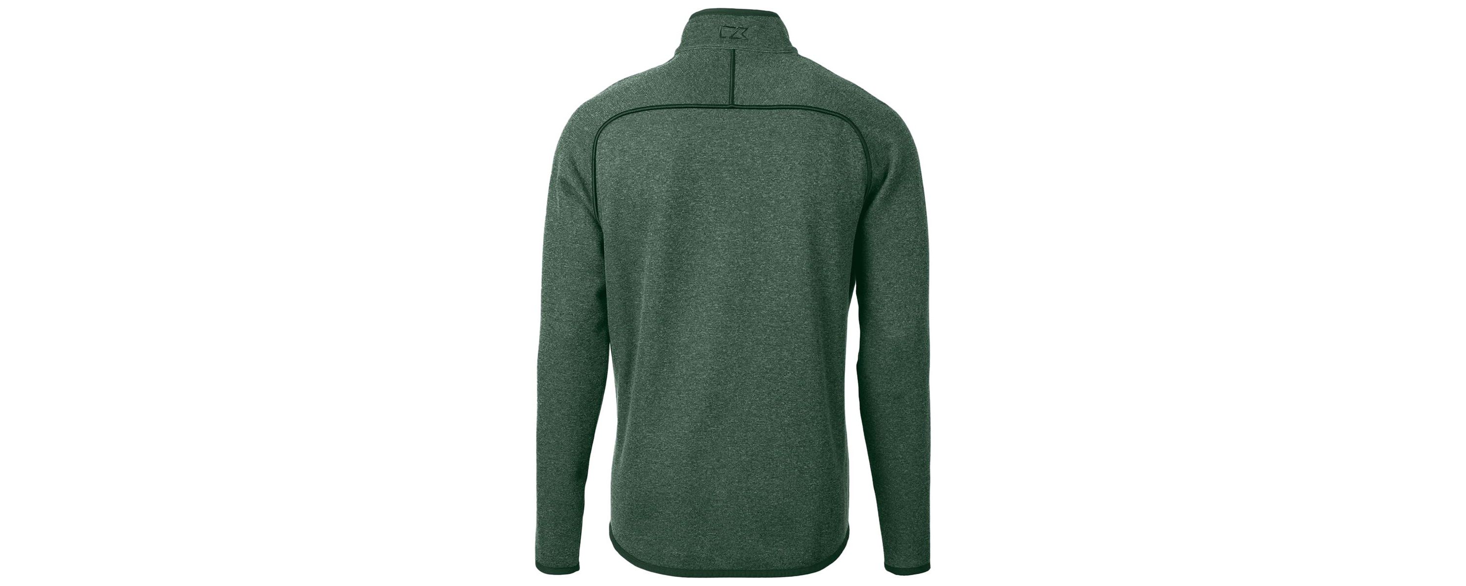 Tulane Green Wave NCAA Heather Tulane Wave Mainsail Sweater-Knit Full-Zip Jacket