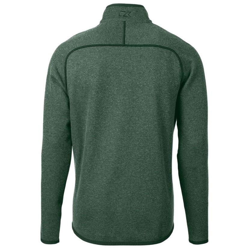 Tulane Green Wave NCAA Heather Tulane Wave Mainsail Sweater-Knit Full-Zip Jacket