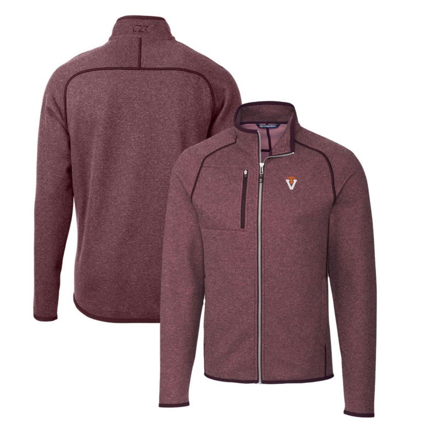 NCAA Virginia Tech Hokies Mainsail Sweater-Knit Full-Zip Jacket