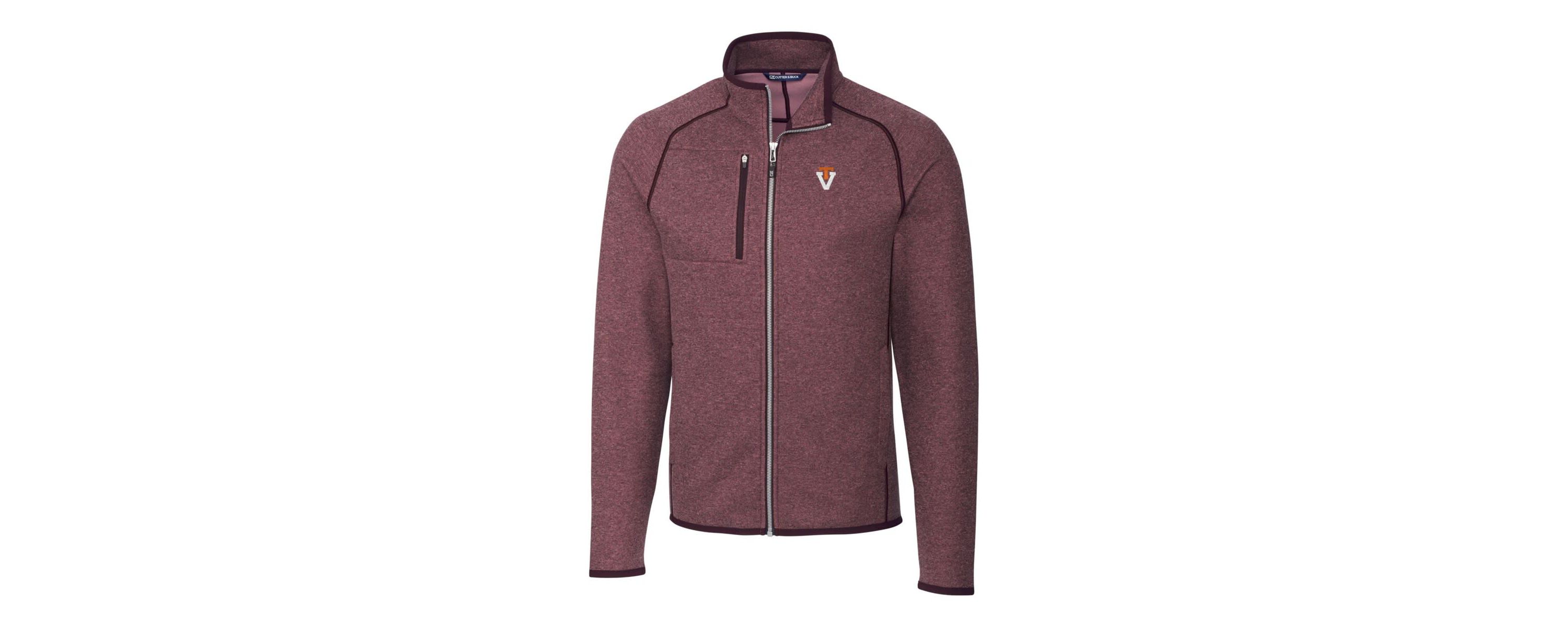 NCAA Virginia Tech Hokies Mainsail Sweater-Knit Full-Zip Jacket
