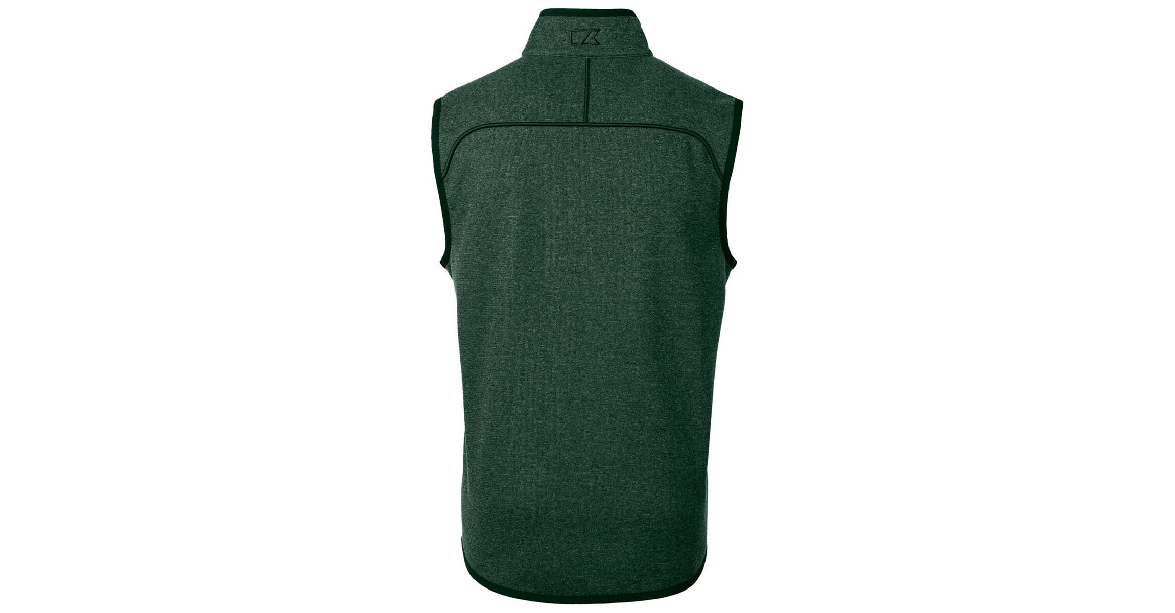 NCAA Heather Baylor Bears Mainsail Sweater-Knit Full-Zip Vest