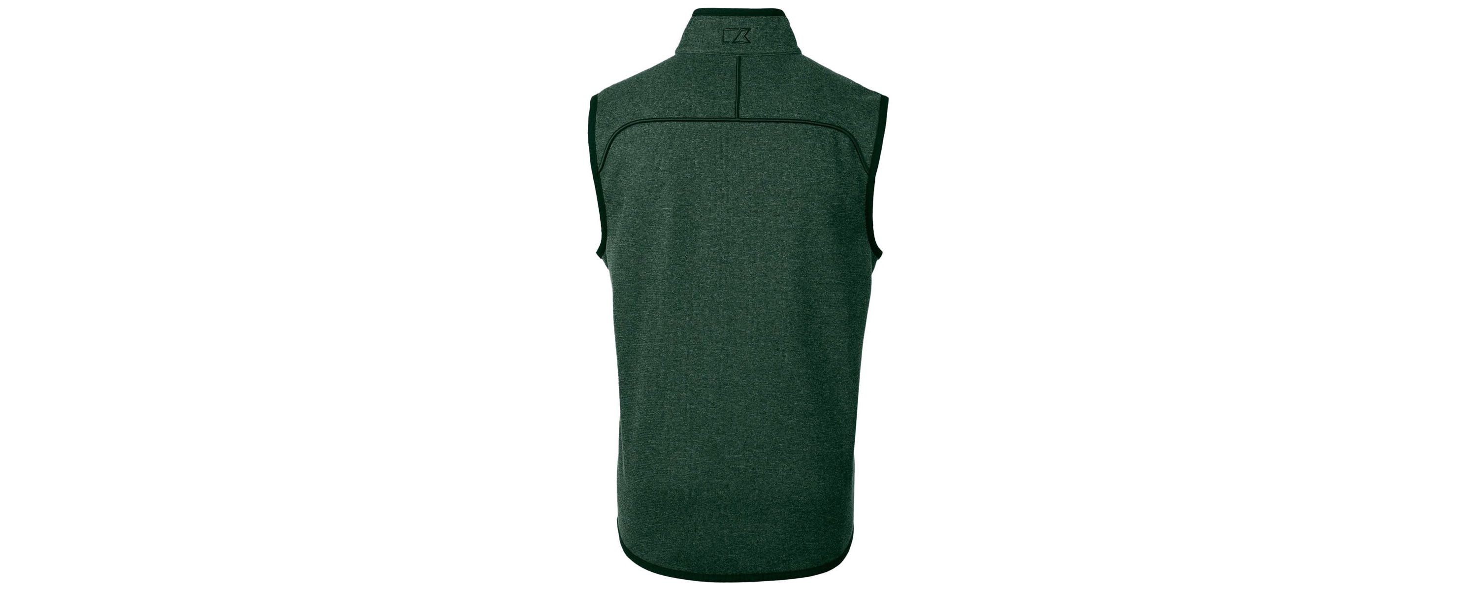 NCAA Heather Baylor Bears Mainsail Sweater-Knit Full-Zip Vest