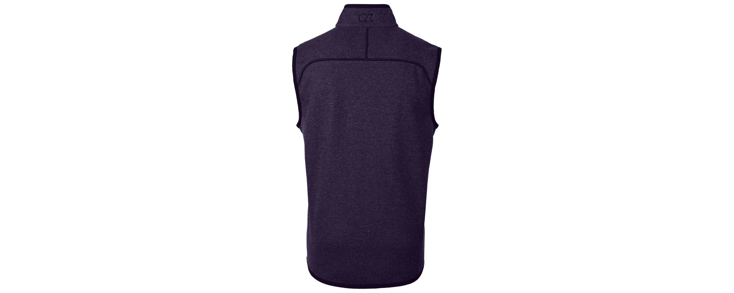 East Carolina Pirates NCAA Heather ECU Pirates Mainsail Sweater-Knit Full-Zip Vest