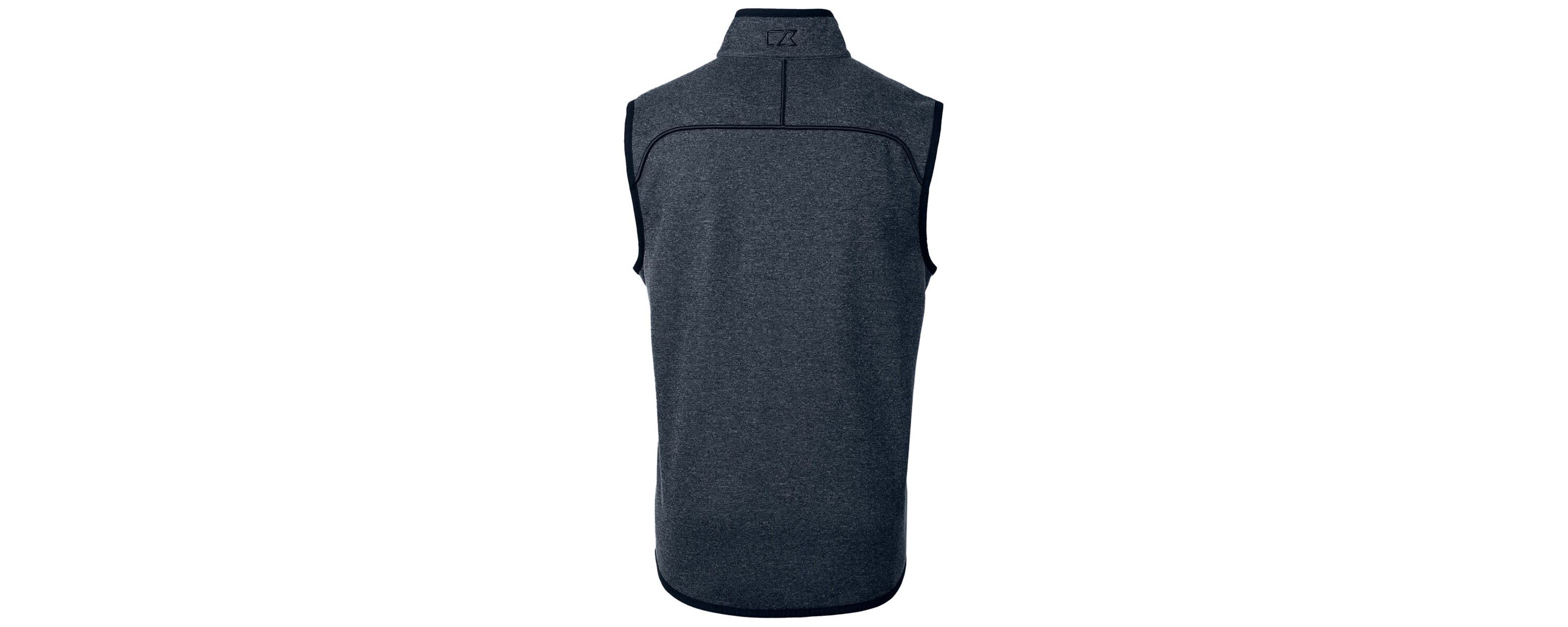 NCAA Heather Georgetown Hoyas Mainsail Sweater-Knit Full-Zip Vest