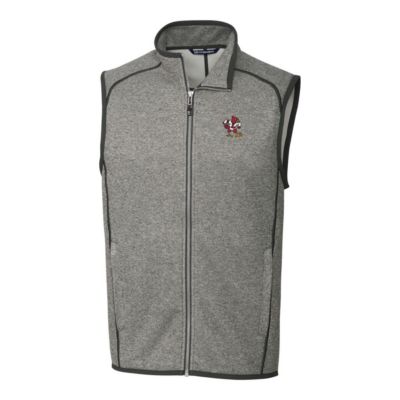 NCAA Heather Louisville Cardinals Mainsail Sweater-Knit Full-Zip Vest