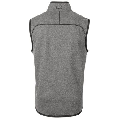 NCAA Heather Louisville Cardinals Mainsail Sweater-Knit Full-Zip Vest
