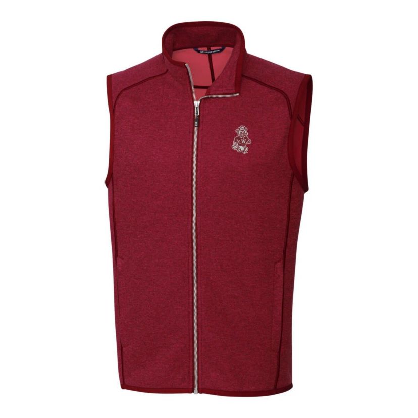 NCAA Washington State Cougars Mainsail Sweater-Knit Full-Zip Vest