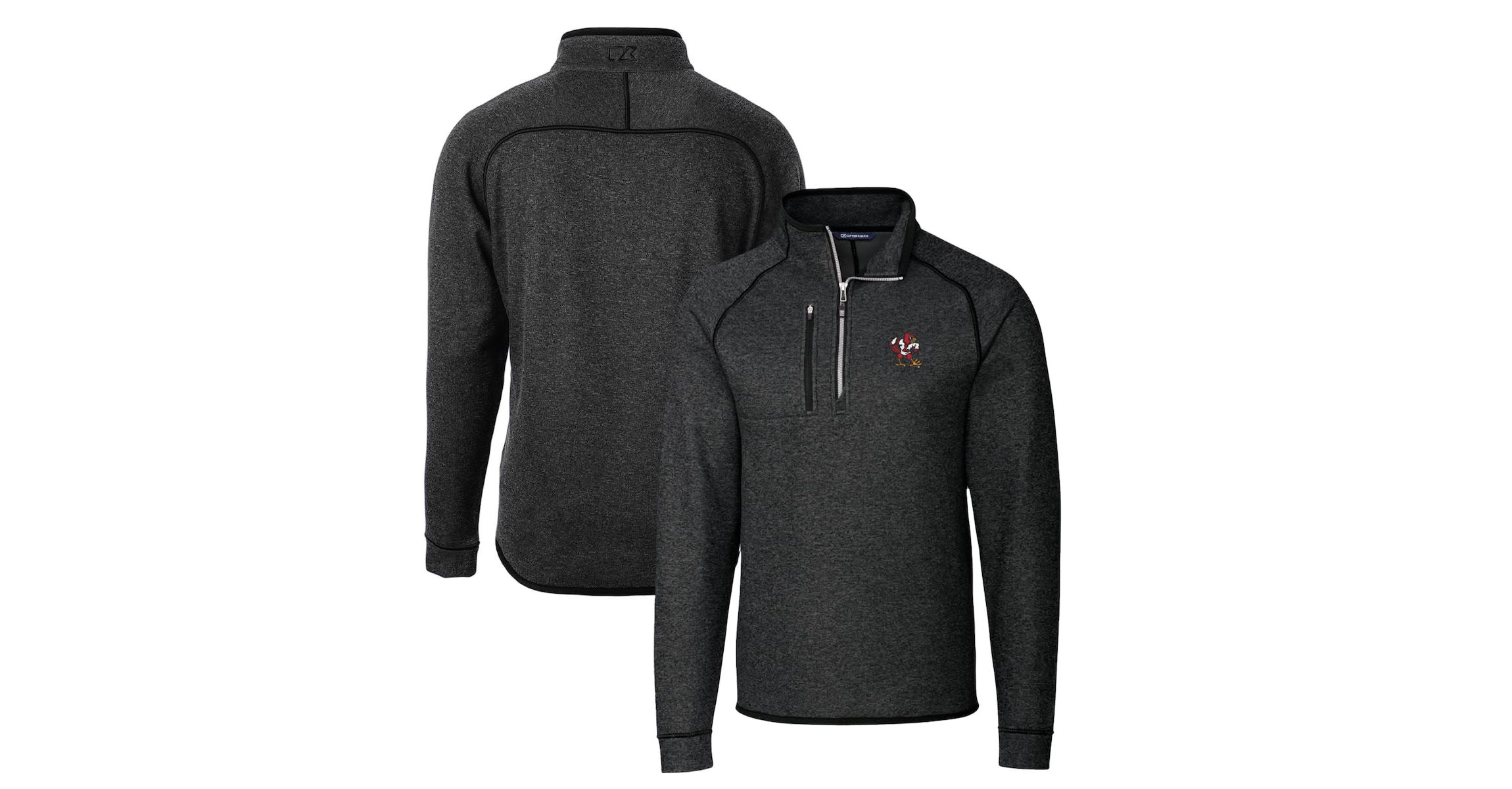 NCAA Louisville Cardinals Mainsail Sweater-Knit Half-Zip Pullover Jacket