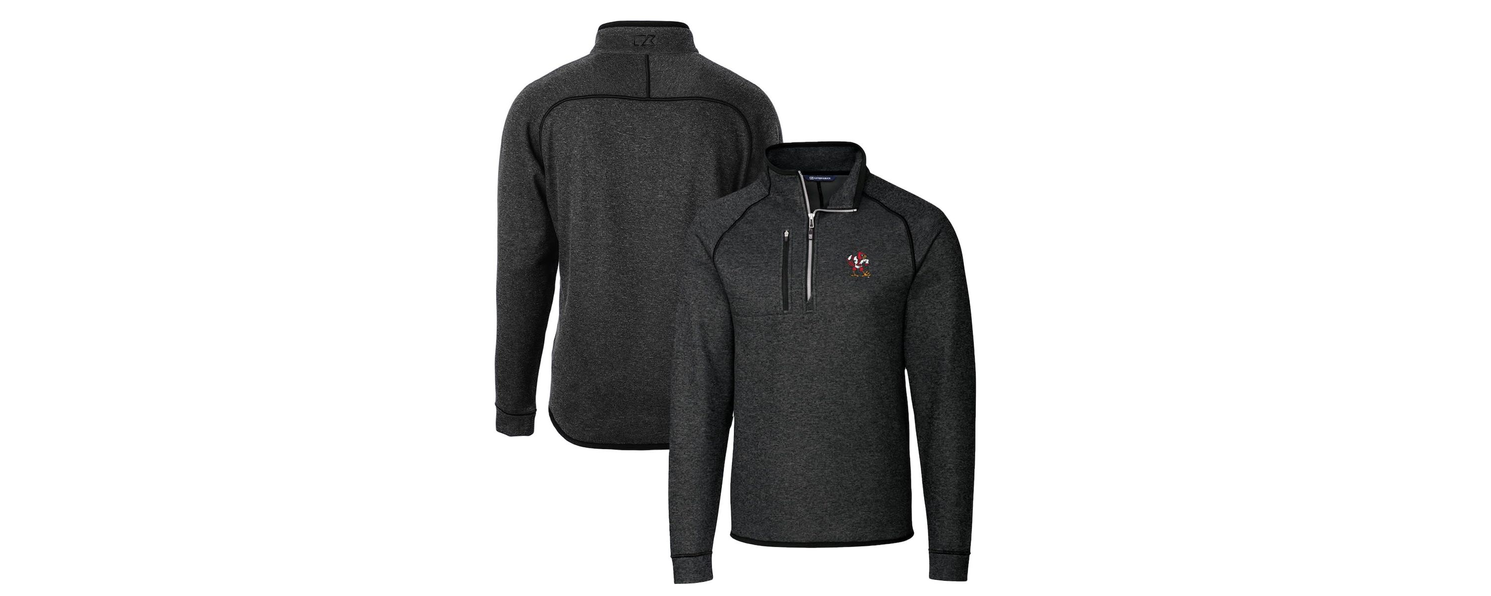 NCAA Louisville Cardinals Mainsail Sweater-Knit Half-Zip Pullover Jacket