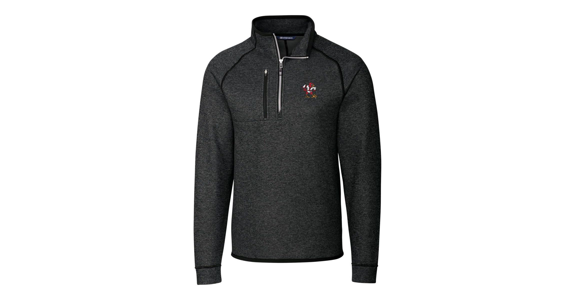 NCAA Louisville Cardinals Mainsail Sweater-Knit Half-Zip Pullover Jacket
