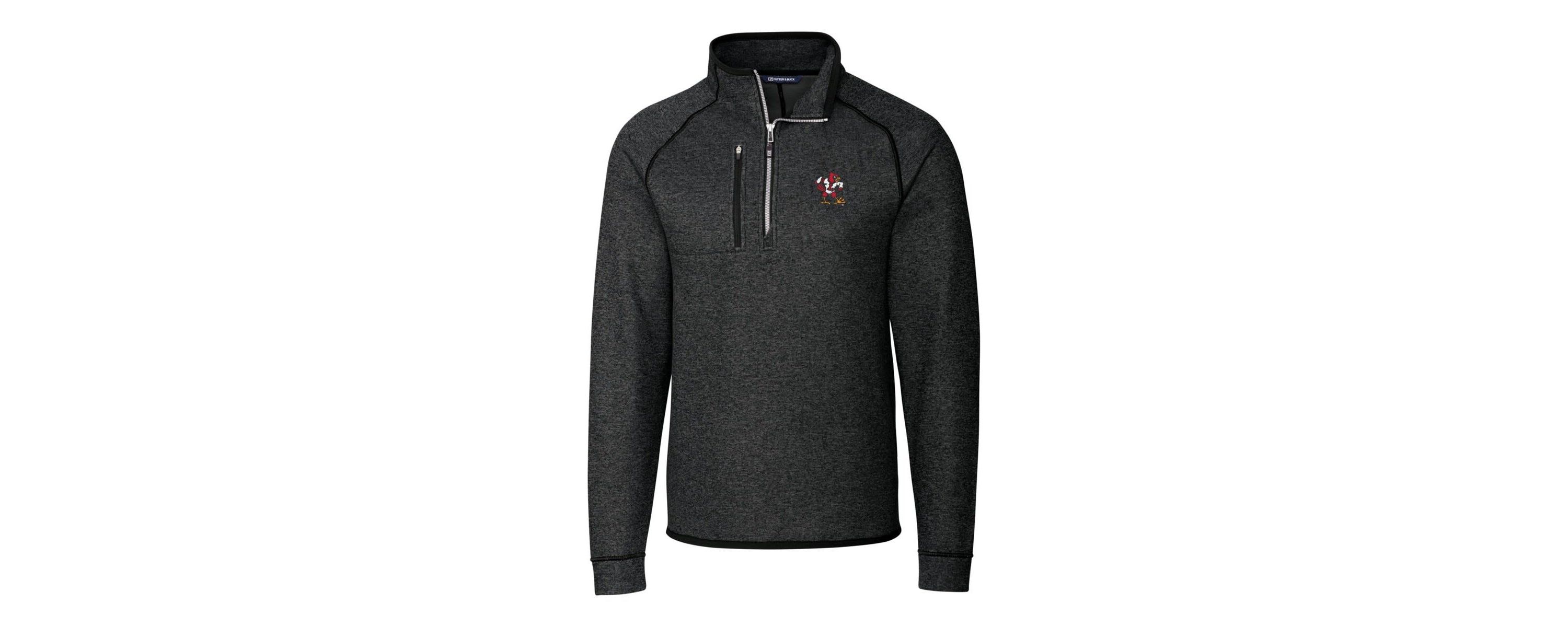 NCAA Louisville Cardinals Mainsail Sweater-Knit Half-Zip Pullover Jacket