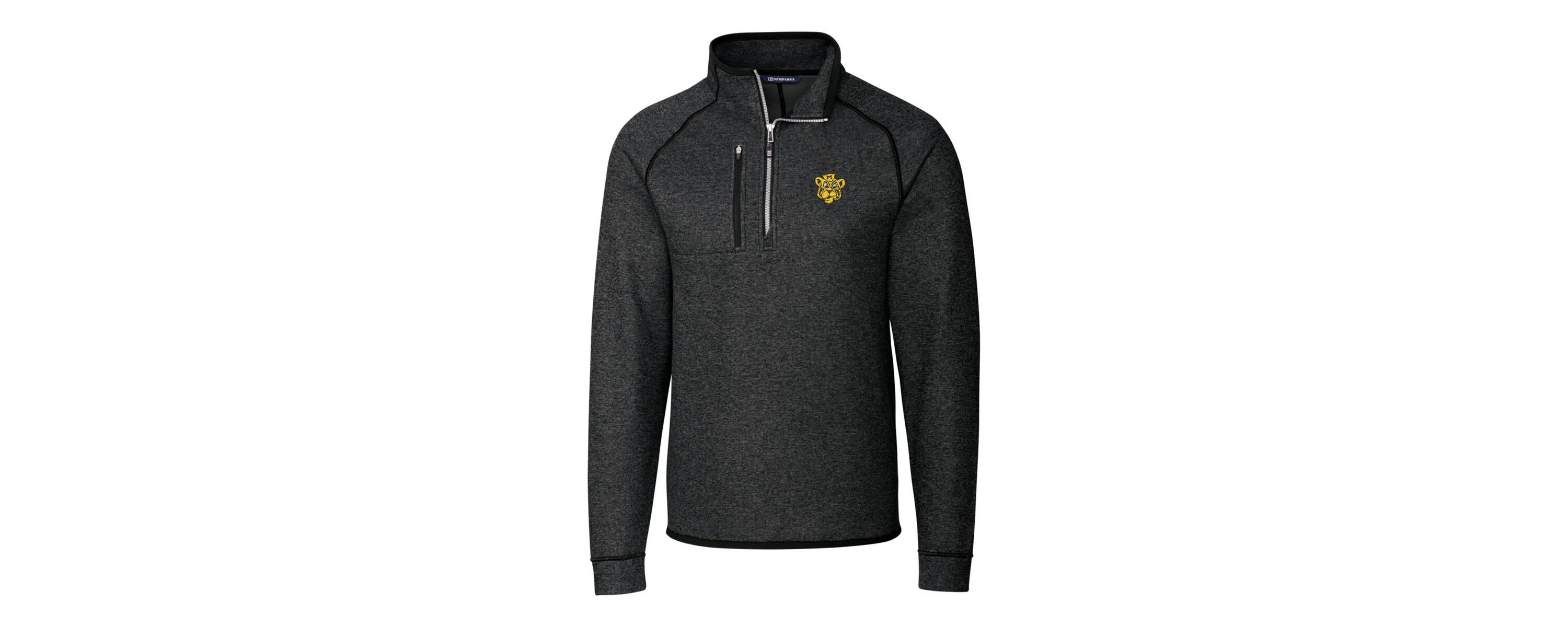 NCAA Missouri Tigers Mainsail Sweater-Knit Half-Zip Pullover Jacket