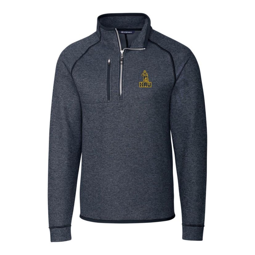 NCAA Northern Arizona Lumberjacks Mainsail Sweater-Knit Half-Zip Pullover Jacket