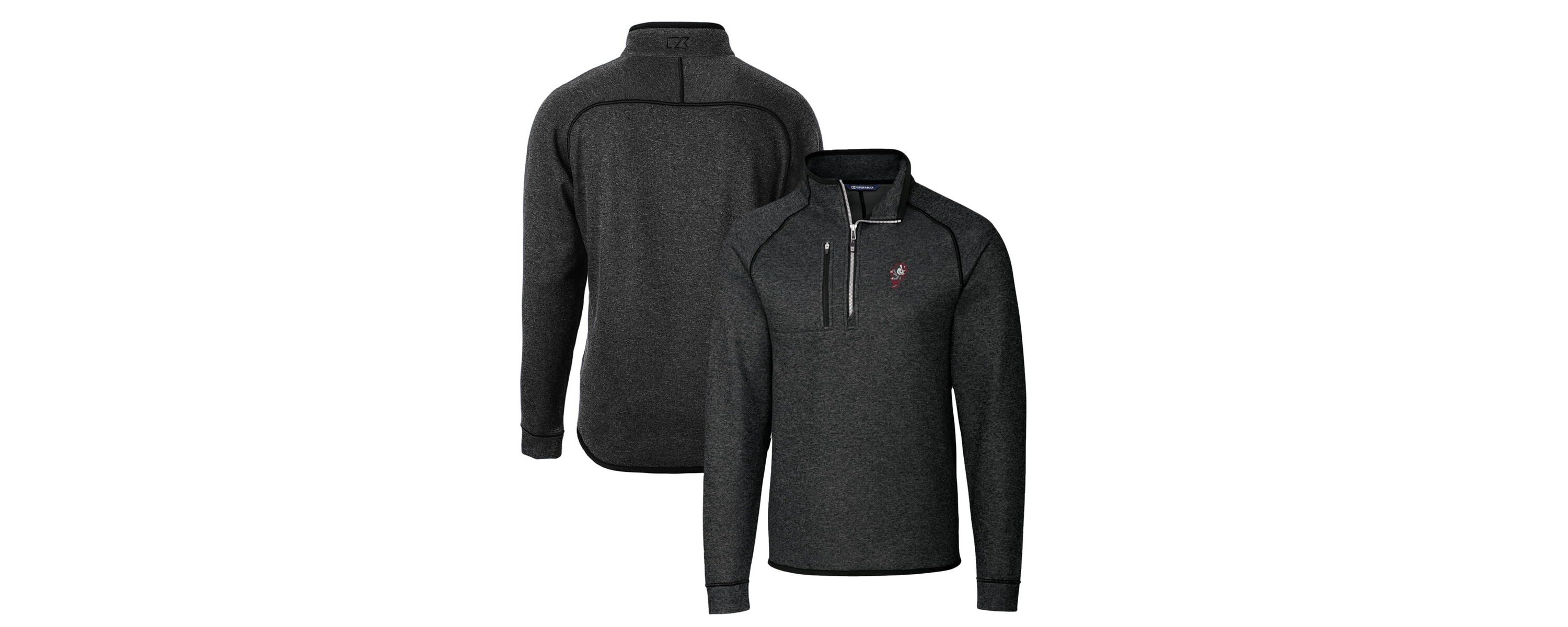 NCAA Ohio State Buckeyes Mainsail Sweater-Knit Half-Zip Pullover Jacket