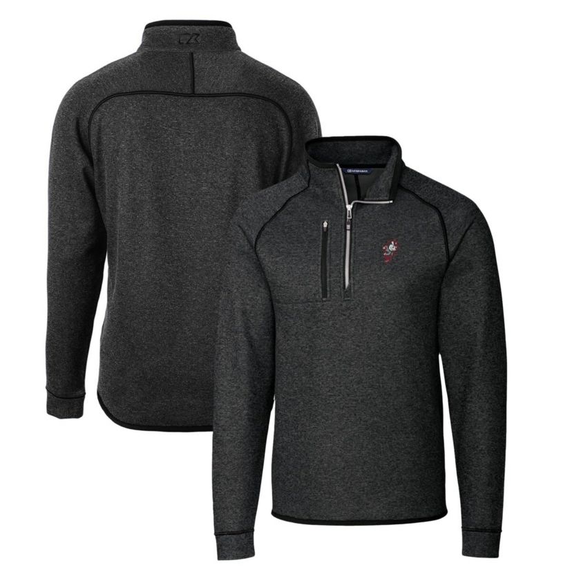 NCAA Ohio State Buckeyes Mainsail Sweater-Knit Half-Zip Pullover Jacket