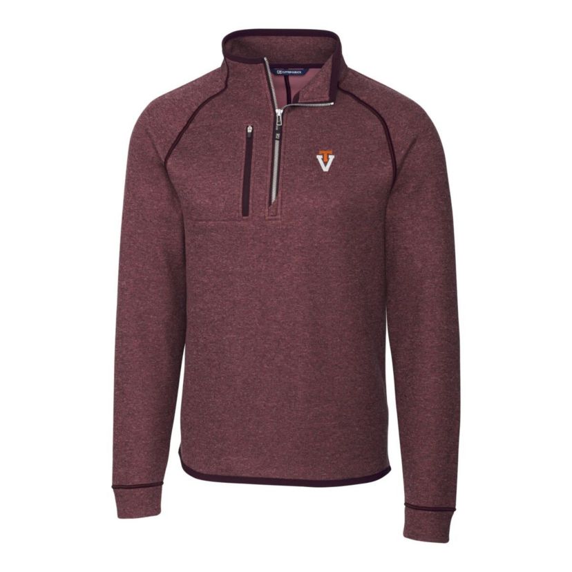 NCAA Virginia Tech Hokies Mainsail Sweater-Knit Half-Zip Pullover Jacket