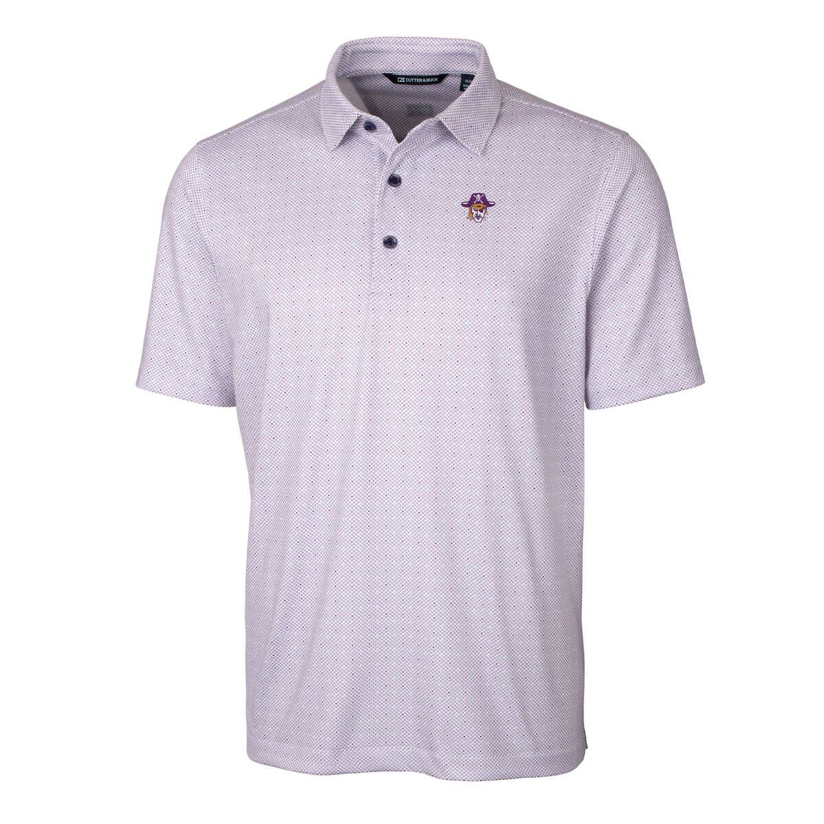 East Carolina Pirates NCAA ECU Pirates Primary Team Logo Pike Double Dot Print Stretch Polo
