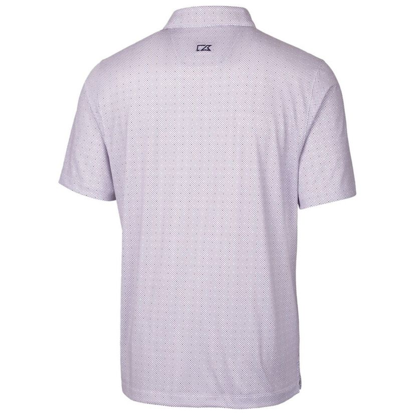 NCAA LSU Tigers Primary Team Logo Pike Double Dot Print Stretch Polo