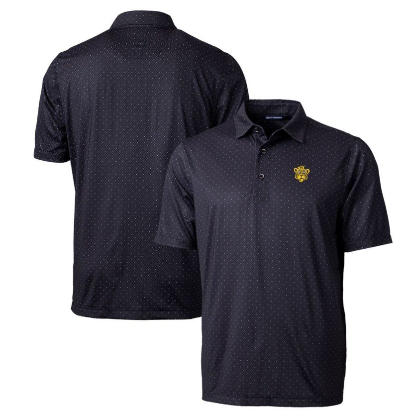 NCAA Missouri Tigers Primary Team Logo Pike Double Dot Print Stretch Polo