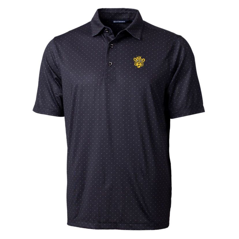 NCAA Missouri Tigers Primary Team Logo Pike Double Dot Print Stretch Polo
