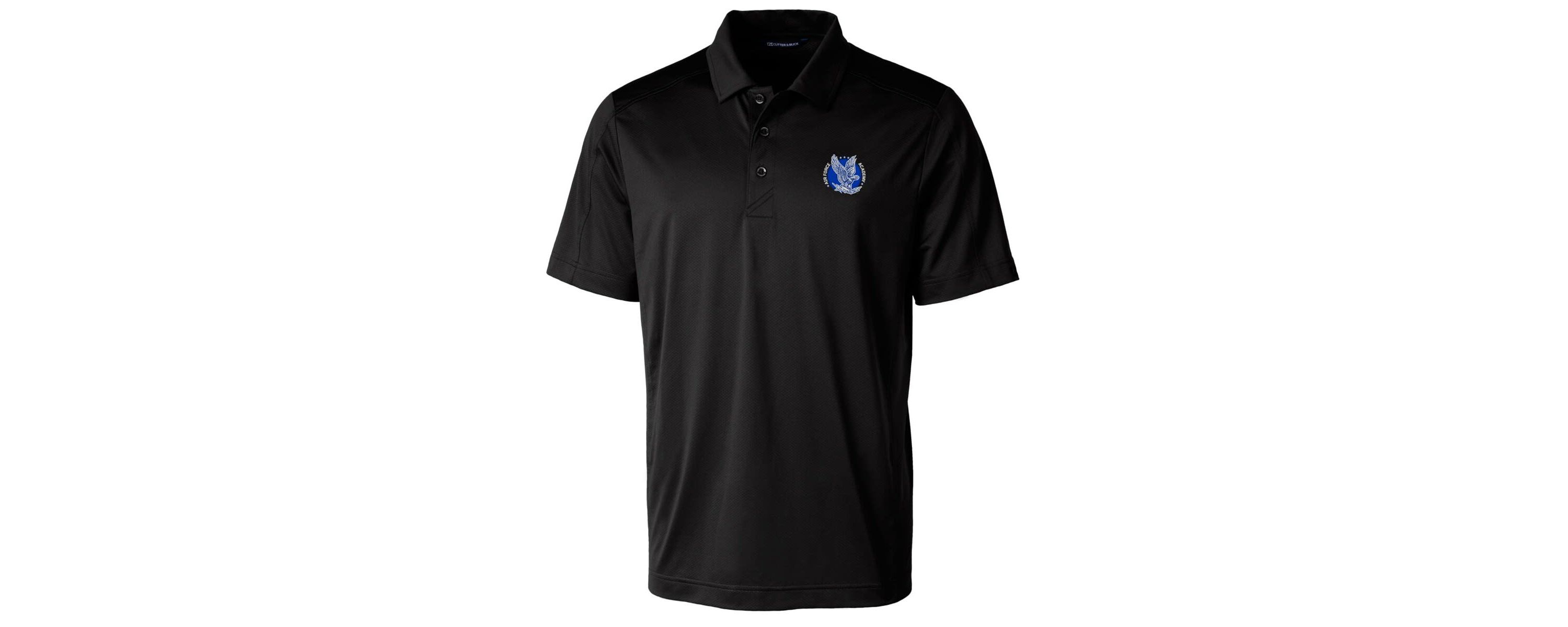 NCAA Air Force Falcons Primary Team Logo Prospect Textured Stretch Polo